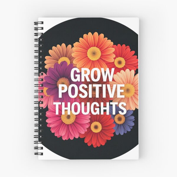 Item preview, Grow Positive Thoughts - Floral Motivation designed and sold by TeesHearts100.