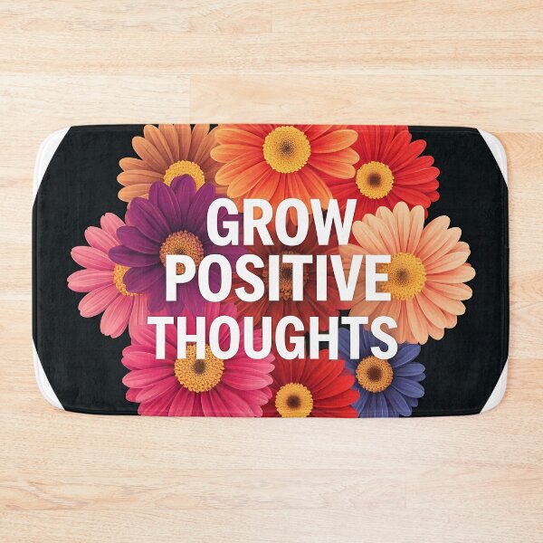 Item preview, Grow Positive Thoughts - Floral Motivation designed and sold by TeesHearts100.