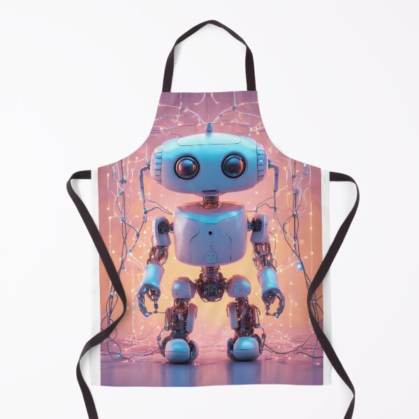 Item preview, Glowing Star Brain with Smiling Robots Exploring Deep Learning Possibilities designed and sold by Jasava Shop.