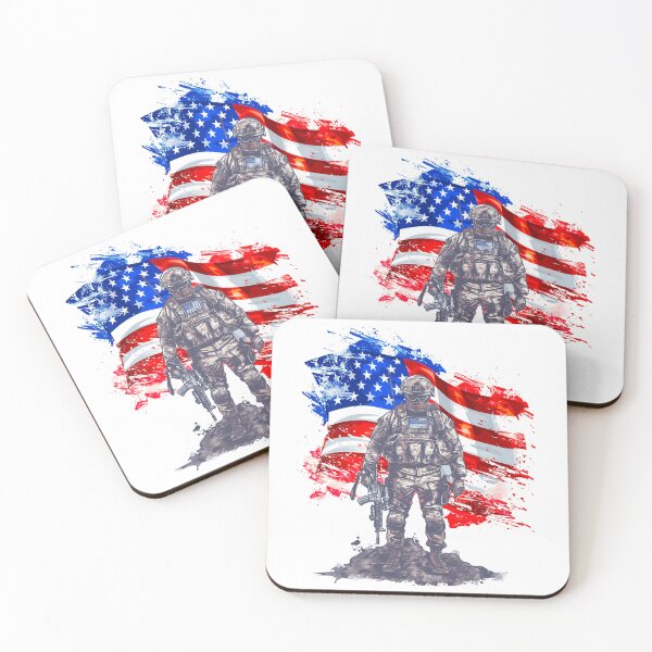 Item preview, Salute to American Military with Distressed Flag Background designed and sold by AmericaFreedom.