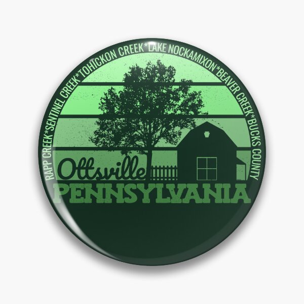Item preview, Ottsville Pennsylvania Sunset Retro Vintage Local Pride Logo designed and sold by CRHPOD20.