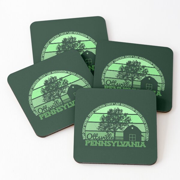 Item preview, Ottsville Pennsylvania Sunset Retro Vintage Local Pride Logo designed and sold by CRHPOD20.