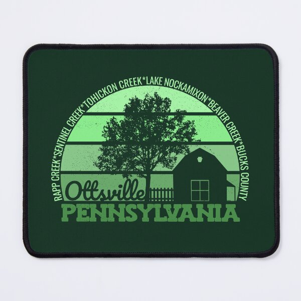 Item preview, Ottsville Pennsylvania Sunset Retro Vintage Local Pride Logo designed and sold by CRHPOD20.