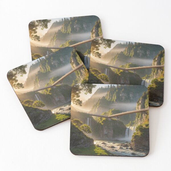 Item preview, Suspension Bridge Landscape designed and sold by vekotpu.