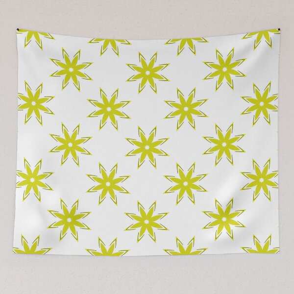 Item preview, Lime Green Daisy Shape Pattern designed and sold by KeksWorkroom.