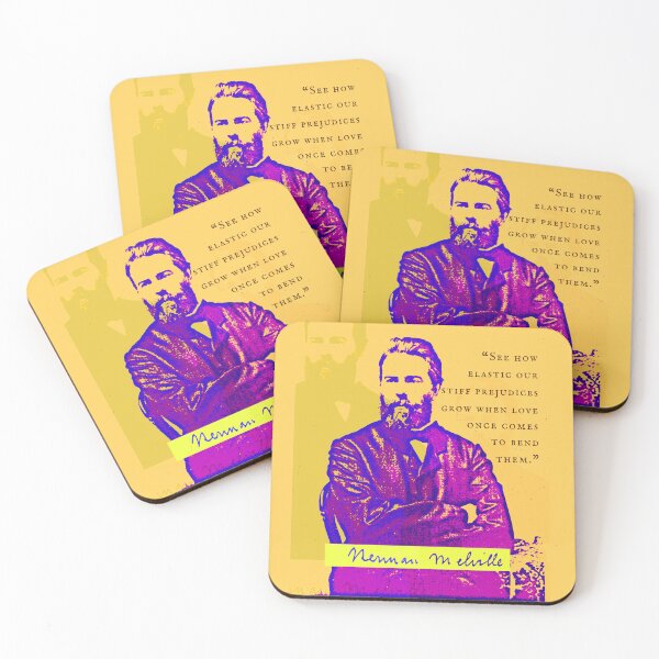 Item preview, Herman Melville quote: ...see how elastic our stiff prejudices grow when love once comes to bend them designed and sold by artbleed.