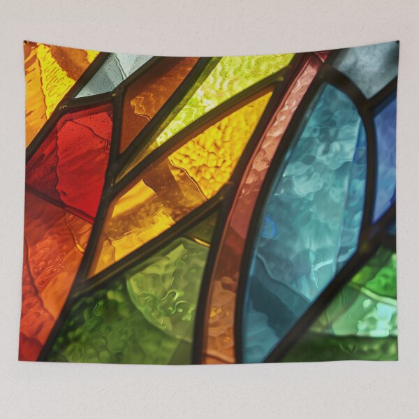 Item preview, Immaculate Prismatic Stained Glass Geometric Pattern designed and sold by ScientiaAcLabor.