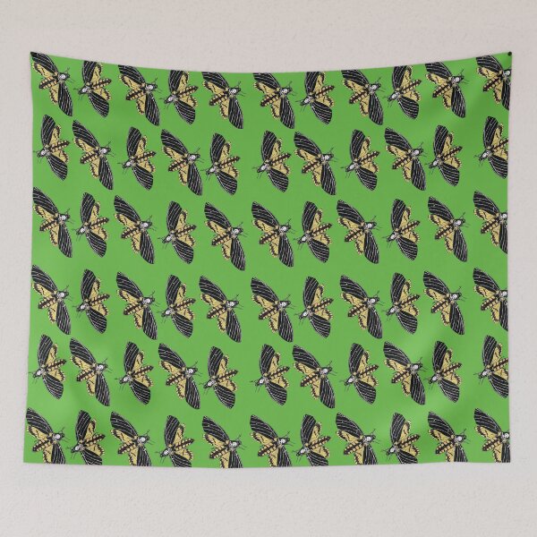 Item preview, Death's-head hawkmoth-pattern -Green designed and sold by StudioViArt.