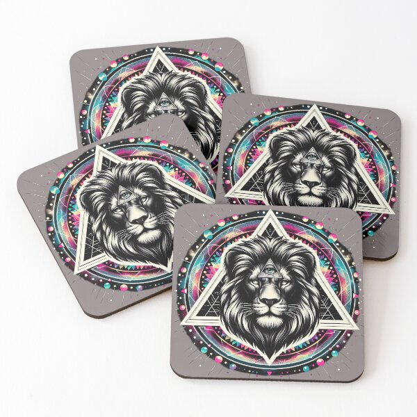 Item preview, Lion, Lion With Third Eye, Colorful Lion  designed and sold by DammyK89.
