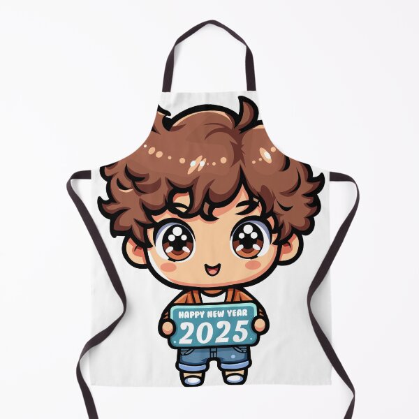 Item preview, "Festive Cartoon Character - Happy New Year 2025 Design for T-Shirts and Stickers designed and sold by CreativeTomb.