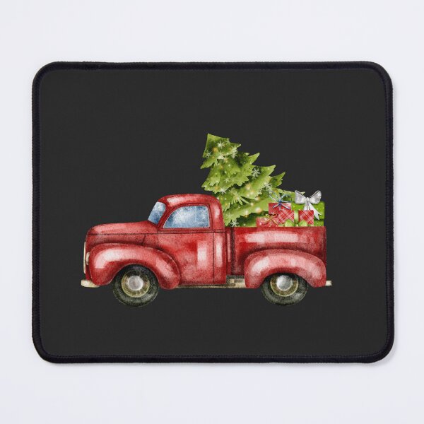 Item preview, Red truck with christmas tree designed and sold by pinkyfish1010.