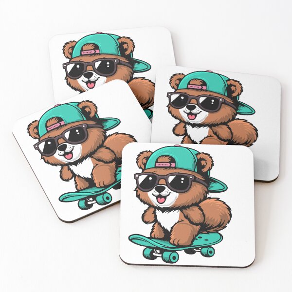 Item preview, Cool Skateboarding Bear - Perfect for T-Shirts, Stickers design , and More designed and sold by CreativeTomb.