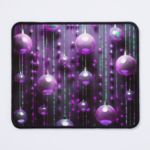 Item preview, Christmas ornaments - shiny Christmas tree baubles/ shades of purple. designed and sold by My-fake-places.