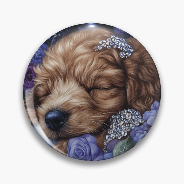 Item preview, Sleepy Cavoodle Painting designed and sold by Nocturne  Paws.