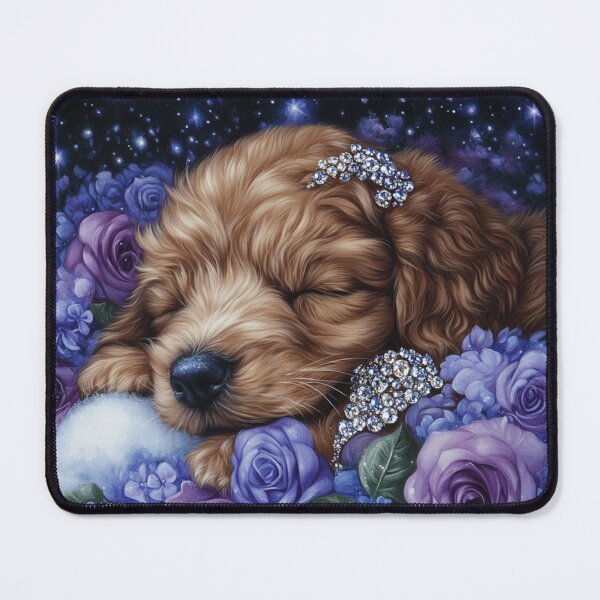 Item preview, Sleepy Cavoodle Painting designed and sold by Nocturne Paws.