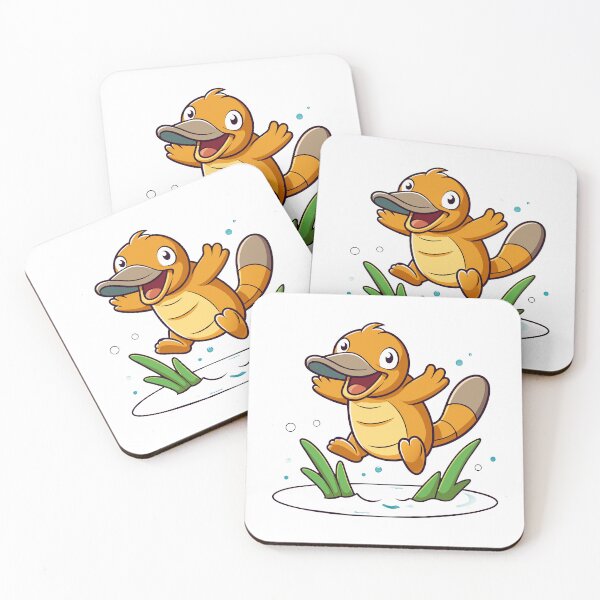Item preview, Whimsical Platypus Frolicking in a Pond designed and sold by iwcus.