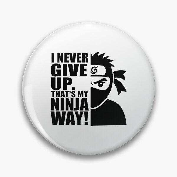 Item preview, Motivational ninja graphic emphasizing perseverance with a striking design featuring a determined character and bold text designed and sold by Reichcorp.