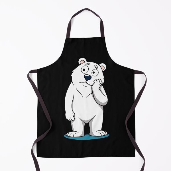 Item preview, Perplexed Polar Bear: Curious Cartoon Bear Scratching Its Head designed and sold by iwcus.