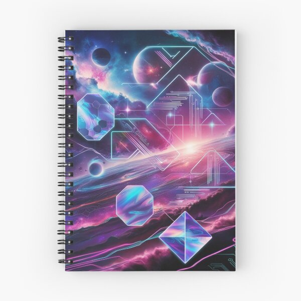 Item preview, Cosmos holográfico futurista con patrones digitales designed and sold by MrTrendyDesigns.
