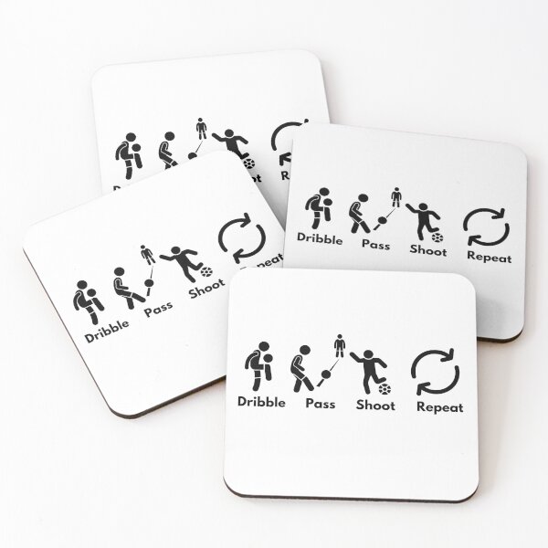Item preview, Dribble, Pass, Shoot, Repeat designed and sold by VasInd.