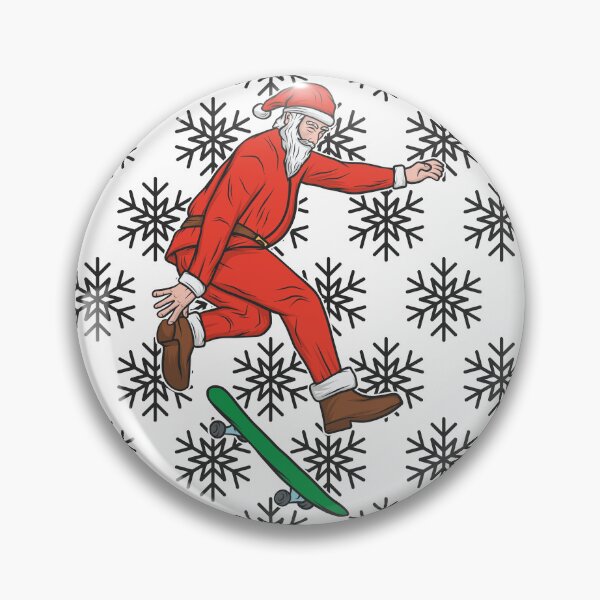 Item preview, Santa Skateboarding with Christmas Spirit Design designed and sold by Design Etstore.