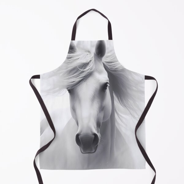 Item preview, White horse designed and sold by Vibranta Studio.
