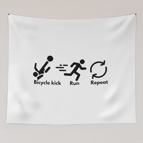 Item preview, Bicycle Kick, Run, Repeat designed and sold by VasInd.