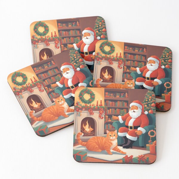 Item preview, Jolly Claus & Whiskers: Holiday Cheer designed and sold by nyftys-bk.