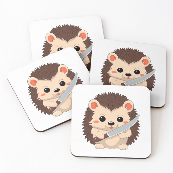 Item preview, Threatening Hedgehog Holding Knife designed and sold by Łukasz Czajka.