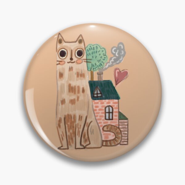 Item preview, Orange kitty cat, Cat and house, saving for a house, house for cat, cat lovers, ginger cat, cat with house designed and sold by Dormitria.