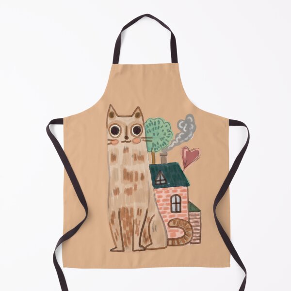 Item preview, Orange kitty cat, Cat and house, saving for a house, house for cat, cat lovers, ginger cat, cat with house designed and sold by Dormitria.