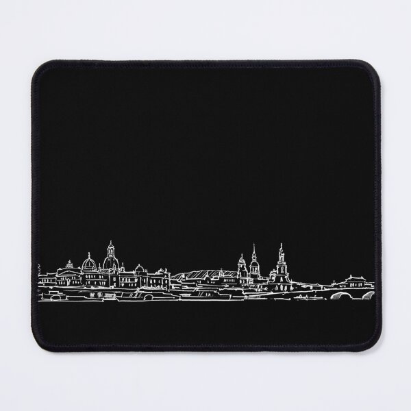 Item preview, Hand-drawn skyline of Dresden white – Delicate illustration of the city architecture for mugs, socks, posters and more designed and sold by Nadja Leutloff.