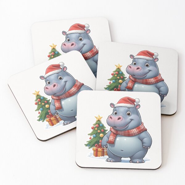 Item preview, Christmas Cartoon Hippo designed and sold by Krieghorn.