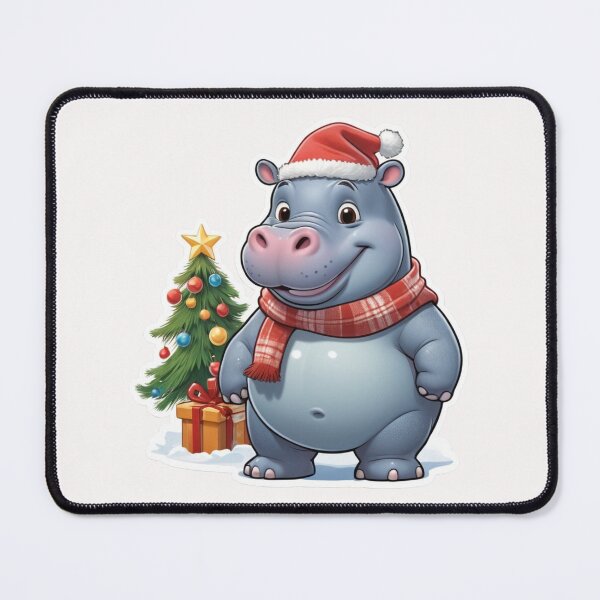 Item preview, Christmas Cartoon Hippo designed and sold by Krieghorn.