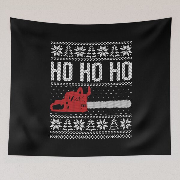 Item preview, Chainsaw christmas ho ho ho, funny lumberjack, logger xmas designed and sold by savecloth.