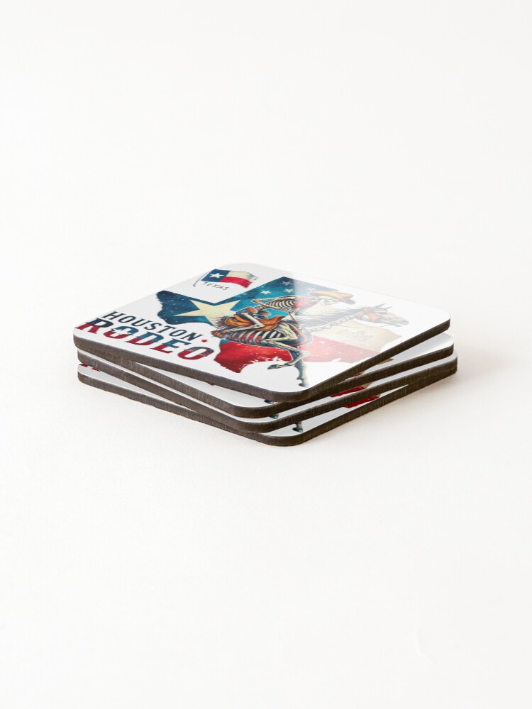 Thumbnail 4 of 5, Coasters (Set of 4), Cowboy Houston Rodeo designed and sold by devonclemon.