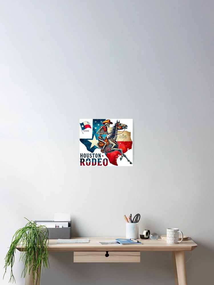Thumbnail 2 von 3, Poster, Cowboy-Houston-Rodeo designt und verkauft von devonclemon.