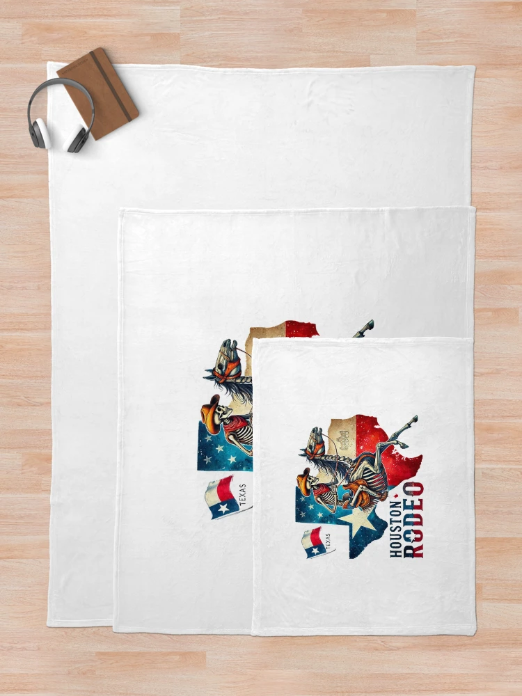 Thumbnail 5 of 6, Throw Blanket, Cowboy Houston Rodeo designed and sold by devonclemon.