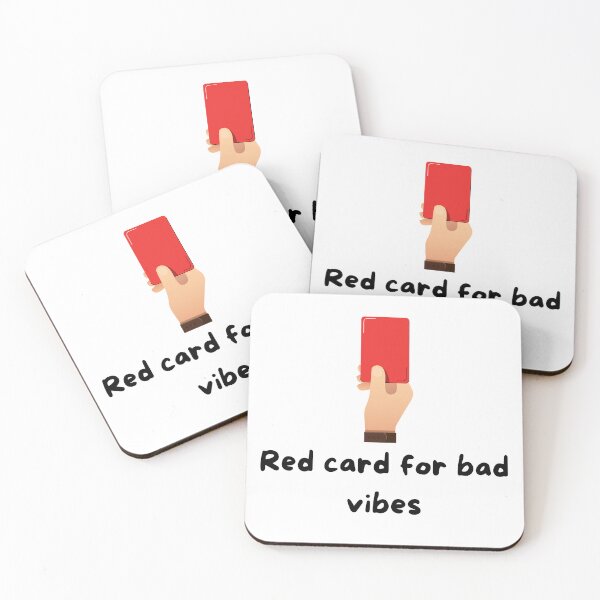 Item preview, Red Card for Bad Vibes designed and sold by VasInd.