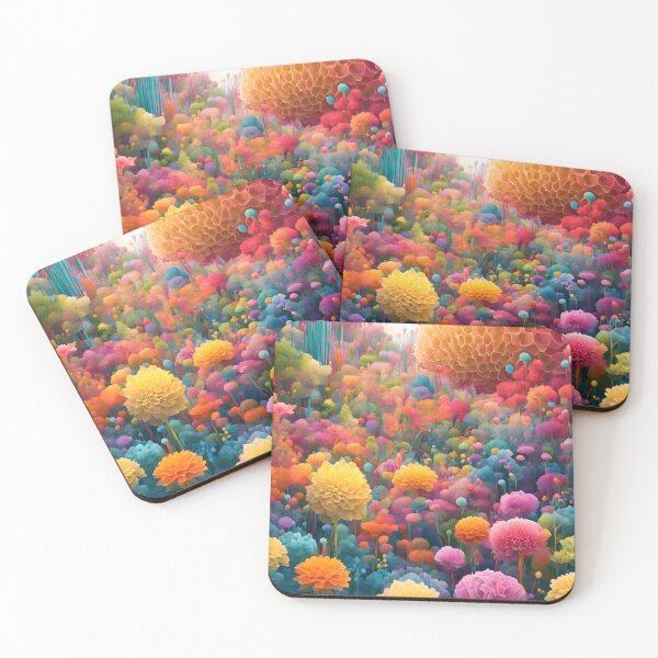 Item preview, Beautiful Colorful Flowers Created by Deep Learning Imaginations designed and sold by Jasava Shop.