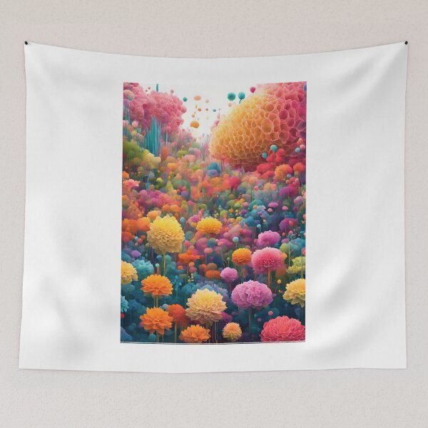 Item preview, Beautiful Colorful Flowers Created by Deep Learning Imaginations designed and sold by Jasava Shop.