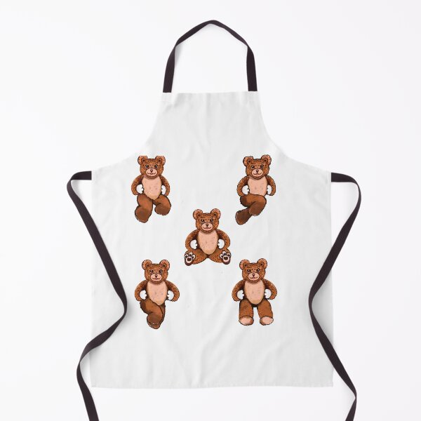 Item preview, Bear Kawaii - 5 Cute funny grizzly brown teddy bears designed and sold by Artonmytee.