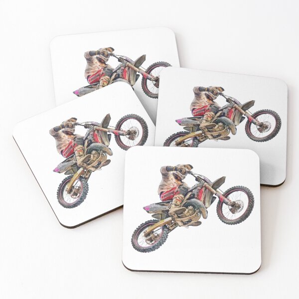 Item preview, Dirt bike rider makes a jump designed and sold by Ermes.S.