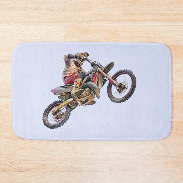 Item preview, Dirt bike rider makes a jump designed and sold by Ermes.S.