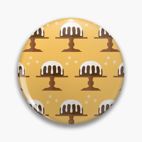 Item preview, Sticky toffee cakes on yellow designed and sold by reneesillus.