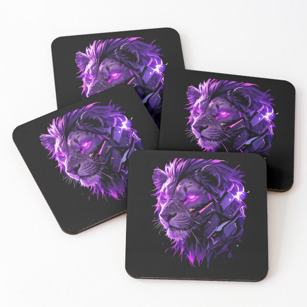 Artikelvorschau, Cyber Black Lion / / Schwarzer Löwe / / Cooles Tier / / Cyber-Tier / / Tierkunst / / Tierkrieger / / Niedliche Tierkunst / / Ästhetische Gaming-Aufkleber entworfen und verkauft von SMARTKIT DESIGNAGENCY.