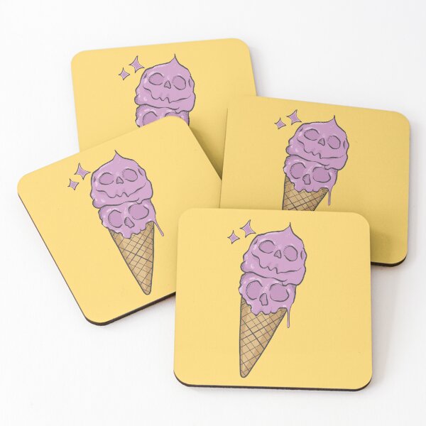 Item preview, Skull Strawberry Ice Cream Cone designed and sold by FlashCraft Design.