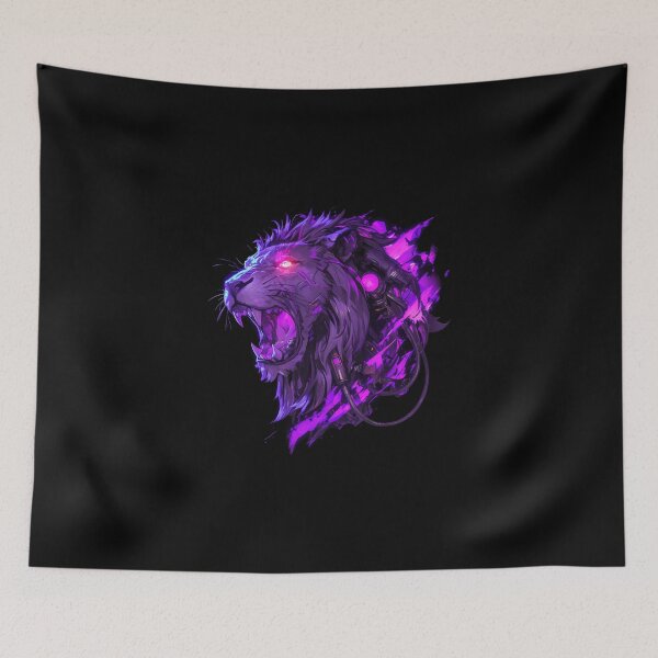 Artikelvorschau, Cyber Black Lion / / Schwarzer Löwe / / Cooles Tier / / Cyber-Tier / / Tierkunst / / Tierkrieger / / Niedliche Tierkunst / / Ästhetische Gaming-Aufkleber entworfen und verkauft von SMARTKIT DESIGNAGENCY.
