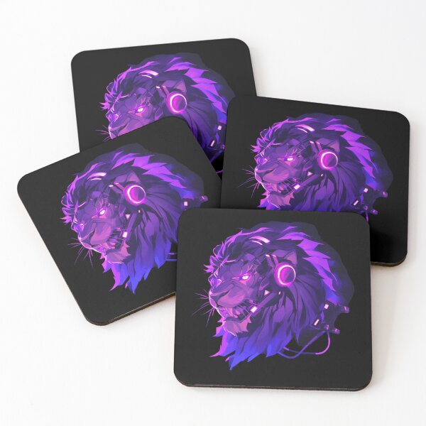Artikelvorschau, Cyber Black Lion / / Schwarzer Löwe / / Cooles Tier / / Cyber-Tier / / Tierkunst / / Tierkrieger / / Niedliche Tierkunst / / Ästhetische Gaming-Aufkleber entworfen und verkauft von SMARTKIT DESIGNAGENCY.