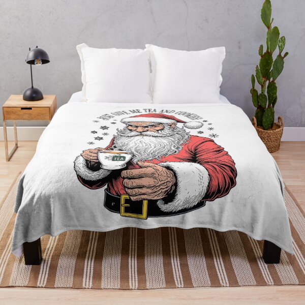 Item preview, Tea Lovers Funny Santa Just Give Me Tea Cookies Christmas designed and sold by GrandeDuc.